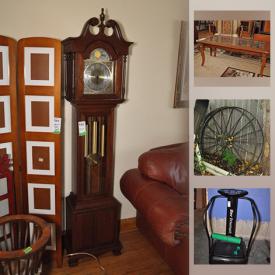 MaxSold Auction: This online auction features vintage furniture, office furniture, grandmother clock, window AC units, lawnmower, gardening tools, outdoor patio set, drafting table, Christmas items, exercise equipment, sporting equipment, car parts, car accessories and much more!