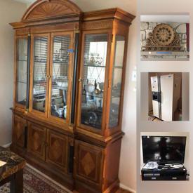 MaxSold Auction: This online auction features a side table, china cabinet, coffee table, bedroom set, chairs, dressers and more, linens, clothing, pots and pans, rugs, lamps, wall art, vacuum and other household items, oriental room screen, cookware, shelving units, cleaning tools and much more!