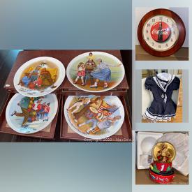 MaxSold Auction: This online auction features vintage Stamp collection, Halloween costumes & decorations, Halloween baking supplies, vintage clock coca-cola, vintage Ruby red glass vase, vintage Csatari collectors plates and much more!