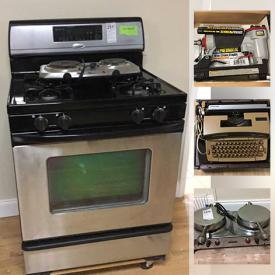 MaxSold Auction: This online auction features power tools such as 2HP professional tile saw, Delta ShopMaster saw, wood lathe, power drills, and Rigid table saw, hand tools, ladders, outdoor stove, poplar plywood, window air conditioners, electrical supplies, plumbing supplies, garden tools, hardware, wood flooring, shelving, Christmas decor, luggage, furniture such as night tables, stainless steel sink, dining room table, and curio cabinet, collectibles such as Wedgwood, silver plate, sterling silver, and porcelain, instruments such as Casio keyboards and harpsichord, Anita rowing machine, Whirlpool gas stove, electronics such as Samsung TV, Sony stereo system, and Canon printer, framed artwork, linens, office supplies, dishware, vases, light fixtures, cleaning appliances, small home appliances, handbags, small kitchen appliances, fine china, board games, Canon cameras, books, CDs, sewing supplies, clothing and much more!