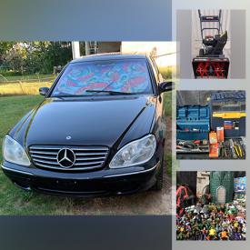 MaxSold Auction: This online auction features a Mercedes Benz S500, records, DVDs, CDs, jackets, coats, office items, new snowblower, Star Trek collectibles, toys, books, plushies, statues, fisher-price toys and much more!