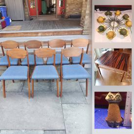 MaxSold Auction: This online auction features MCM furnishings, small kitchen appliances, art glass, enamel cookware, carnival glass, Ombre glass, vintage Meakin, vintage books, Jigsaw puzzles, Jadeite bowls, glass light shades, lacrosse, equipment, vintage folk art and much more!