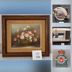 MaxSold Auction: This online auction features numbered Historic prints, cross-country skis, small kitchen appliances, Hamilton collection figurines, vintage tabletop Hockey, jewellery, carved duck decoy, golf equipment, dog kennels, handcrafted doilies, mini-fridge, electric organ and much more!