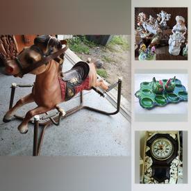 MaxSold Auction: This online auction features antique lanterns, mantle clock, kids books, vintage games, crafting supplies, decorative plates, steins, vintage toys & games, stoneware crocks, collectible tins, Escargo plates and much more!