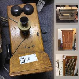 MaxSold Auction: This online auction features antique sewing machine, NIB Gazebo, Kimonos, Geta shoes, vintage quilting blocks, fabric & crafting supplies, quilt toppers, vintage baby clothing, antique cash drawer, antique phone and much more!