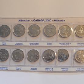 MaxSold Auction: This online auction features 1940 Canadian silver fifty cent coin, 1939 Canadian silver dollar, 1930's Canadian nickel lot of 4, 1919 Canadian dime coin, 2000 Canadian millennium quarter set, 1967 Canadian coin set and much more!