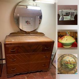 MaxSold Auction: This online auction features vintage books, kid's books, small kitchen appliances, kids toys & games, collectible teapots, sewing machine, pet supplies and much more!