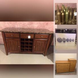 MaxSold Auction: This online auction features marble top buffet hutch, IKEA queen bed frame, NIB under-mount sinks, Espresso machine, microwave and much more!!