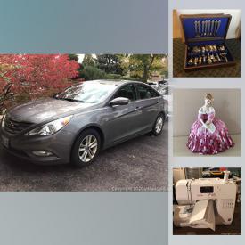 MaxSold Auction: This online auction features Hyundai Accent, Hyundai Sonata, collectibles such as Royal Doulton, crystal ware, silver plate, Waterford, and Swarovski, furniture such as Kroehler side table, china cabinet with hutch, live edge coffee table, ornate dresser, sleigh bed, and electric adjustable bed, wall art such as signed and numbered prints and oil painting on canvas, electronics such as 19” Samsung TV, Xerox scanner, and HP computer, dishware, window treatments, kitchenware, LPs, cameras, costume jewelry, lamps, NIB yard works chainsaw, home decor, filing cabinets, Kenmore sewing machine and serger, Workmate bench, power tools such as Shopmate drill, upright piano, patio furniture, planters and much more!