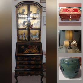 MaxSold Auction: This online auction features Lionel train set, Japanese tea set, Bone China Flora arrangements, vintage books, oriental decorative screens, sterling silver flatware and much more!