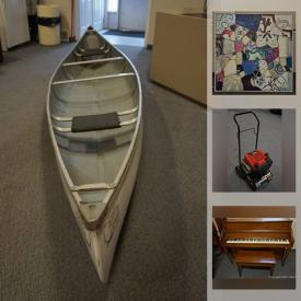 MaxSold Auction: This online auction features Scott Canoe, Pop up Gazebo, popcorn maker, gas generator, HP Chrome book, folding chairs, gift certificates, rackets, desk, power tools, tires & rims, fog lamps, Tana Gordanier photos and much more!