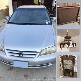 MaxSold Auction: This online auction features collectibles such as coin collections, Hummels, Waterford crystal, and display plates, electronics such as 24” Insignia TV, Frigidaire washer and dryer combo, furniture such as wooden dressers, display cabinet, and wooden table with chairs, home decor, kitchenware, stained glass lamp, linens, silverware, handbags, women’s accessories, ceramics, glassware, vintage cameras, framed prints, international dolls, office supplies, jewelry such as 10k gold ring, turquoise necklace, and costume jewelry and much more!