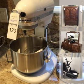 MaxSold Auction: This online auction features power & hand tools, exercise equipment, BBQ, men's business clothes, Drexel bedroom furniture, stereo components, wine fridge, small kitchen appliances and much more!