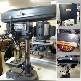 MaxSold Auction: This online auction features tools such as bandsaws, drill presses, diesel heater and radial arm saw.