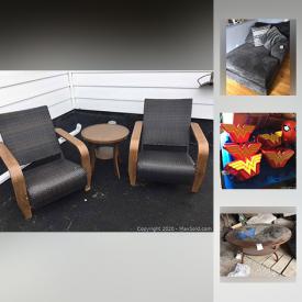 MaxSold Auction: This online auction features costumes, Halloween decor, treat bucket and more, sectional end, car mats, patio set, kitchen items, Christmas decor and much more!