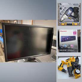 MaxSold Auction: This online auction features a Pioneer Bluetooth, welding tools, flashlight, tools two-way radio, Dewalt power tools, Mastercraft clock, car care tools, CD player, chains, home items, power inverter, poker game case, stove range, computer monitors and much more!