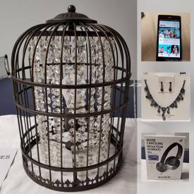 MaxSold Auction: This online auction features jewellery to include necklaces, rings and bead crystals. Featured electronics to include Logitech wireless keyboard, WIFI, wireless headphones, drones, computer keyboards, blue tooth, security cameras. Mounted speed bag, television mounts, free-standing washtub and much more.