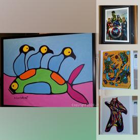 MaxSold Auction: This online auction features Norval Morrisseau paintings, Don Chase painting, and Fine art prints by Tom Thomson, Bruce Morrisseau, Christian Morrisseau, Benjamin Chee Chee, Norval Morrisseau, A Y Jackson, Don Chase, Emily Carr and more!