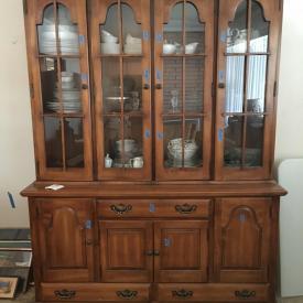 MaxSold Auction: This auction features China cabinet, buffets, shelves, home decor, prints and wall arts, collectibles, lamps, tables and chairs, China set, kitchenware, glassware and much more!