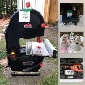 MaxSold Auction: This online auction features pet supplies, power & hand tools, nuts & bolts, safety gear, yard tools, vintage mirror, new granite bathroom sink and much more!