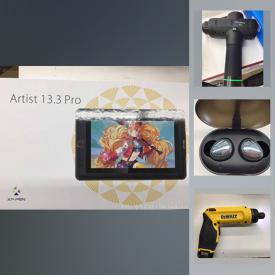 MaxSold Auction: This online auction features New in Open boxes items such as XP-PEN artist, Maitai tablet, computer gear, power bank, outdoor security camera, gaming gear, night vision Goggles, surveillance camera and much more!