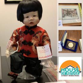 MaxSold Auction: This online charity auction features new items such as small kitchen appliances, cookware, quartz clock, hand tools, backpacks, fragrance gift sets, Conair pillows, collectible dolls with COA, serving ware, shower radios, cosmetic items, bedding sets, Matchbox cars, collectibles such as MLB porcelain, Shopkins, silver dollars, and porcelain, Christmas decor, CDs, books, framed prints, sterling silver jewelry, DVDs and much more!