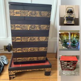 MaxSold Auction: This online auction features photography supplies, vintage cameras, blue rose china dinner set, exercise equipment, small kitchen appliances, Japanese stacking box, costume jewelry, toys, a portable air conditioner, vintage woodshop tools, vintage golf clubs and much more!