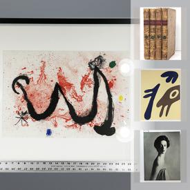 MaxSold Auction: This online auction features books such as limited editions, antiques, signed, photography, and art books, art such as lithographs with COA, prints, and copper engravings, antique map and much more!