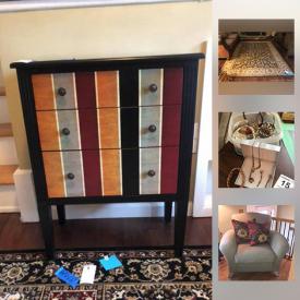 MaxSold Auction: This online auction features MCM furniture, costume jewelry, area rugs, wall clocks, Bella vita bath lift, wall mirrors, wall art, dining set and much more.