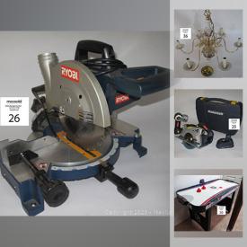 MaxSold Auction: This online auction features kites, hardware, power tools, water toys, electronics, Air Hockey table, computer monitors, playsets and much more!