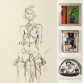 MaxSold Auction: This online auction features art books, Sotheby's sale auction catalogues, Mickey Mouse book of comics, Latin Chants Manuscripts, Marilyn Monroe silkscreens, stone-cut lithograph, original lithographs and much more!