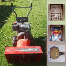 MaxSold Auction: This online auction features NIB Hoverboards, comics, Hockey collectibles, hand-carved Egyptian stones, Wade tea figures sports equipment, men's jackets, snowblower, porcelain dolls, action figures, art glass, scent bottles, art pottery, vintage postcards and much more!