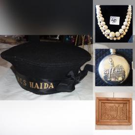 MaxSold Auction: This online auction features jewelry such as necklaces, 14-18k gold ring, bracelets and more, decorative plates, watercolors, vintage greeting cards, china, train set and tracks, dish set, stamps, house plants, Lubiana glasses and much more!