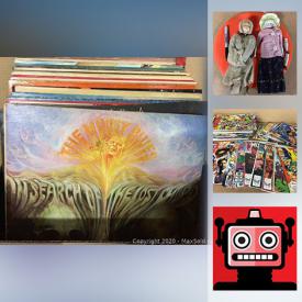 MaxSold Auction: This online auction features comics, Fenton glass, Trump posters, glass oil lamps, Star Wars collectibles, antique hand tools, movie posters, fantasy books, sport & non-sport cards, vintage puppets, toys, cookie jar, vintage Tonka, Rocking horse, antique dolls, antique microscope and much more!