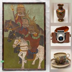 MaxSold Auction: This online auction features vintage Asian art, antique Asian decor, Chinese Cloisonne enamel, Foo Dog sculptures, stone eggs, vintage Bamboo vase, Chinese red mun shou plates, vintage lighters, vintage cast iron teapots, vintage ginger jar and much more!