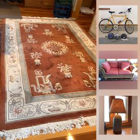 MaxSold Auction: This online auction features lots of furniture, wall art, area rugs, holiday decorations, skiing accessories, electronics and much more!
