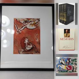 MaxSold Auction: This online auction features vintage books, art books, autographed books, Roma Numismatic sale catalogues, Le Rire original lithographs, Marc Chagall Original lithographs, Alberto Giacometti. Original lithograph and much more!