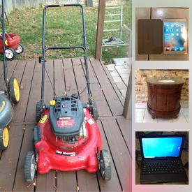 MaxSold Auction: This online auction features bathroom vanities, lawnmowers, dresser, power tools such as a table saw, wet tile saw, Dewalt air compressor, spray tool and more, car items, hot plate, mirror, household items, sewing machine, PS3, iPads and iPhones, Little Tikes Jump Castle, comics and much more!