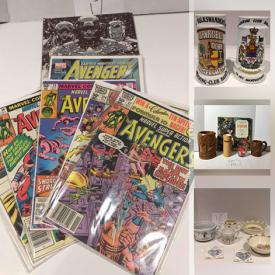 MaxSold Auction: This online auction includes collectibles such as vinyl records, Olympic memorabilia, first edition comics, vintage beer steins, fine china and vintage Disney, furniture such as wingback chairs and bar stool, art such as framed prints, framed vintage ads and photography, graphic novels, barware, pottery, fitness equipment, books, NIB candles, DVDs, glassware, handbags, dishware, Christmas decor, shelving, CDs, new women’s clothing, hardware, hand tools, shelving, and much more!