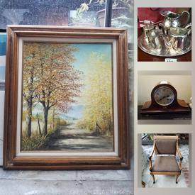 MaxSold Auction: This online auction features Christian Dior chinaware, art glass, antique decanter, Royal Crown Derby China, framed wall art, stressless chair, William Switzer armchair, medical bed and much more!