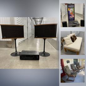 MaxSold Auction: This online auction features furniture such as MCM table with chairs, bamboo table, and queen bedroom suite, dishware, kitchenware, electronics such as HP printer, Bose speakers, and computer peripherals, wall art such as framed prints, small home appliances, golf clubs, Samsung microwave and much more!