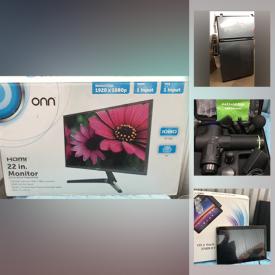 MaxSold Auction: This online auction features an air purifier, microwave, compact refrigerator, air fryer, robot vacuum, printer, stick vacuum, 22-inch monitor, boots, drone, gaming items, La Ferrari, selfie items such as a ring light, hoodies, kids music items, pet items, bags, essential oil diffuser and much more!