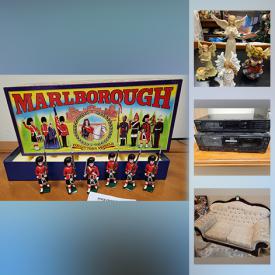 MaxSold Auction: This online auction features Sony stereos, French-style 2 seater sofa, watches, toys, camping items copper ladle and strainer, drills, glassware, figurines, coin collection, TVs, walker and much more!