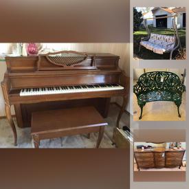 MaxSold Auction: This online auction features upright piano, fur coat, Bone China, gift craft, Carnival glass, small kitchen appliances, rattan furniture, Janome sewing machine, metal bed, power tools, utility trailer, cast iron wood stove, Chest freezer, Corningware and much more!