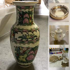 MaxSold Auction: This online auction features furniture, Christmas decor, cookware, kitchenware, brassware, glassware, Tupperware, collectibles, decor, vases, functioning heater, sheets, linens and much more.