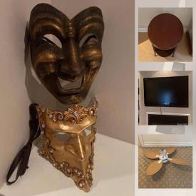 MaxSold Auction: This online auction features sports equipment, dollhouse, decorative bowls, dishwasher, induction range, refrigerator, TV, stereo components, washer, dryer, Venetian masks, Uppababy stroller, kids learning toys, chest freezer and much more!