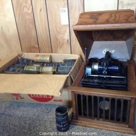 MaxSold Auction: There are treasures to be found in BC! For instance, this Coquitlam Moving Auction had a vintage Edison Blue Amberol Player with cartridges that any music lover would enjoy! Also in this auction is Craftman tools, Sterling Silver, and a snowblower!