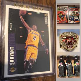 MaxSold Auction: This online auction features sports cards such as factory-sealed packs & sets, Tiger Woods rookie card, Shaquille O'Neal rookie card, breaking bad vinyl figures, upper Deck Hockey sets and die-cast police cars, Championship replica ring, comics and much more!