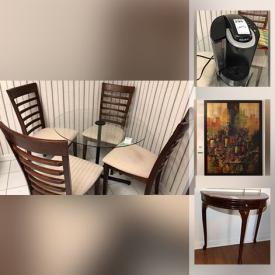 MaxSold Auction: This online auction features vintage furniture, sculptures, framed art, vintage books, vintage brassware, outdoor furniture, office furniture, crystal, sentry safe and much more.