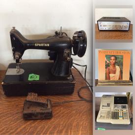 MaxSold Auction: This online auction features antiques, vintage toys, furniture, bicycles, watches, vintage sewing machines, vintage microscope, vintage patio set, wooden yokes, vintage vanity mirror, cash registers. balance machine and much more!